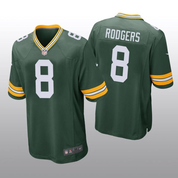 Men's Green Bay Packers #8 Amari Rodgers Green Stitched Game Jersey